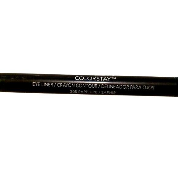 Revlon Colorstay Eye Liner 205 Sapphire Crayon Contour + Sharpener + Smudger - Picture 5 of 8